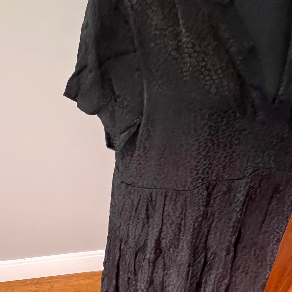 Maeve for Anthropologie Black Sacha Jacquard Tiered Tunic sz L NWT - Picture 10 of 16
